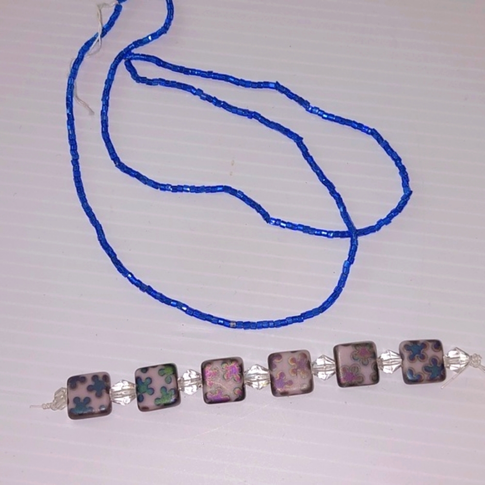 Vintage Glass Beads. New. These have been in my Bead Stash for  A While Now .